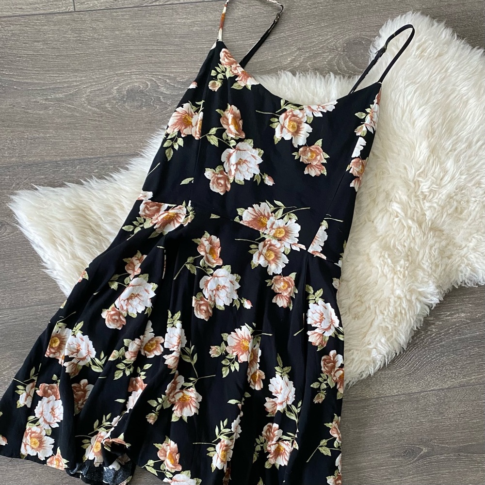 Tie-back Summer Floral Dress